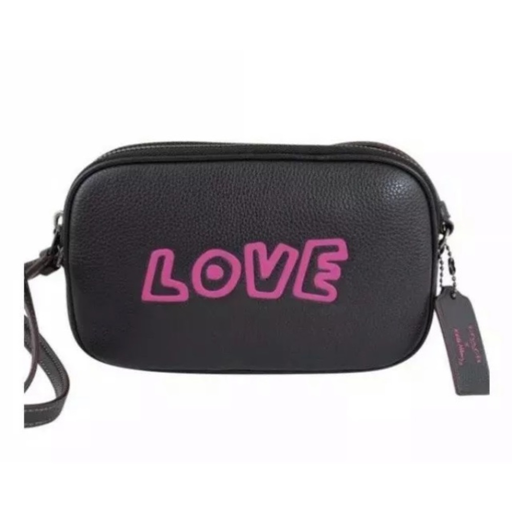 Coach X Keith Haring Black LOVE Crossbody